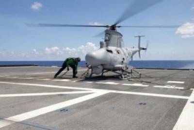 Беспилотник ВМС США MQ-8B упал на борт корабля почти сразу после взлета - enovosty.com