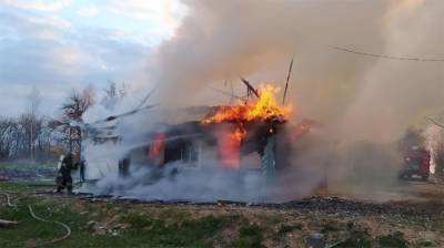 12-летний мальчик вынес на руках младшего брата из горящего дома в Мядельском районе. Состояние подростка критичное - ont.by - район Мядельский