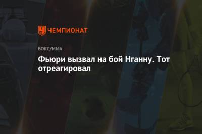 Джон Джонс - Фьюри Тайсон - Фрэнсис Нганн - Фьюри вызвал на бой Нганну. Тот отреагировал - championat.com