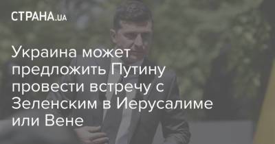 Владимир Зеленский - Владимир Путин - Беньямин Нетаньяху - Украина может предложить Путину провести встречу с Зеленским в Иерусалиме или Вене - strana.ua - Москва - Австрия - Иерусалим - Вена