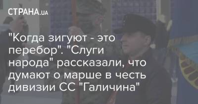 Александр Корниенко - "Когда зигуют - это перебор". "Слуги народа" рассказали, что думают о марше в честь дивизии СС "Галичина" - strana.ua - Киев