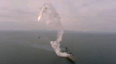 Видео: Неудачный пуск крылатой ракеты «Калибр» - argumenti.ru