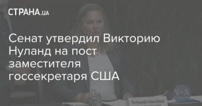 Дэвид Хейл - Виктория Нуланд - Байден - Сенат утвердил Викторию Нуланд на пост заместителя госсекретаря США - strana.ua - США