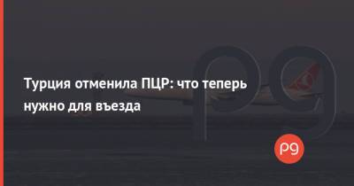Турция отменила ПЦР: что теперь нужно для въезда - thepage.ua - Украина - Турция - Кипр - Греция - Черногория