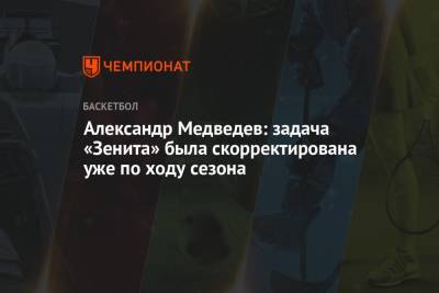 Александр Медведев - Александр Медведев: задача «Зенита» была скорректирована уже по ходу сезона - championat.com