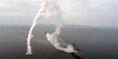 Американские СМИ опубликовали видео провального запуска российского "Калибра-НК" - ruposters.ru - Москва - Сирия