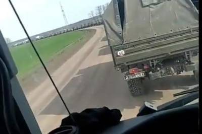 Появилось новое видео переброски российской военной техники возле границы Украины - real-vin.com - Крым - Краснодарский край - Белгородская обл. - Ростовская обл. - Липецкая обл.