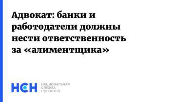 Адвокат: банки и работодатели должны нести ответственность за «алиментщика» - nsn.fm