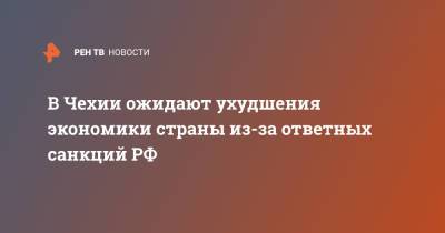 В Чехии ожидают ухудшения экономики страны из-за ответных санкций РФ - ren.tv - Россия - Чехия