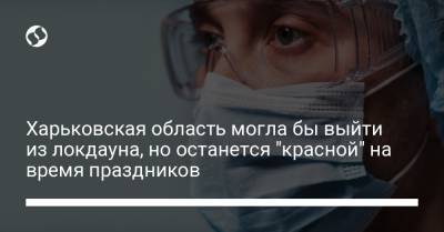 Харьковская область могла бы выйти из локдауна, но останется "красной" на время праздников - liga.net - Харьковская обл.