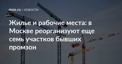 Владимир Ефимов - Александр Прохоров - Жилье и рабочие места: в Москве реорганизуют еще семь участков бывших промзон - mos.ru - Москва