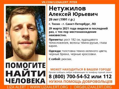 Элизабет Алерт - В Тосно без вести пропал 29-летний мужчина - ivbg.ru - Петербург - Ленобласть