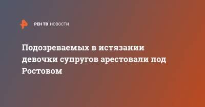 Подозреваемых в истязании девочки супругов арестовали под Ростовом - ren.tv - Ростовская обл. - Новошахтинск