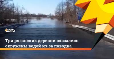 Три рязанских деревни оказались окружены водой из-за паводка - ridus.ru - Рязанская обл.