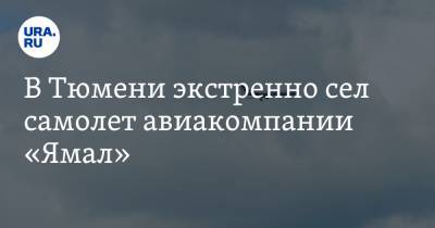 В Тюмени экстренно сел самолет авиакомпании «Ямал» - ura.news - Тюмень - Эмираты - Уральск
