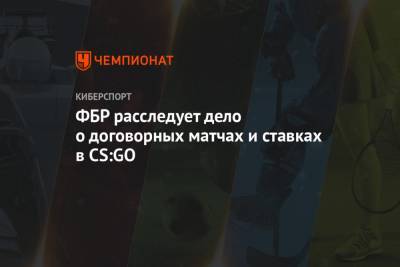 ФБР расследует дело о договорных матчах и ставках в CS:GO - championat.com