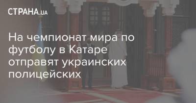 Владимир Зеленский - На чемпионат мира по футболу в Катаре отправят украинских полицейских - strana.ua - Катар