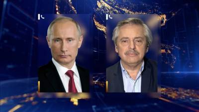 Владимир Путин - Альберто Фернандес - Путин поговорил с Фернандесом и пожелал ему выздоровления - vesti.ru - Аргентина