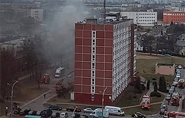 В Минске горело общежитие - charter97.org - Минск