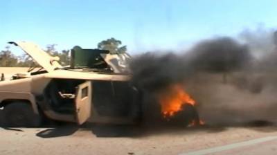 Американский броневик пытался расчистить путь: показано видео подрыва в Ираке - topwar.ru - Ирак
