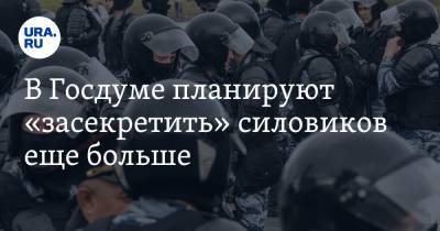 В Госдуме планируют «засекретить» силовиков еще больше - ura.news