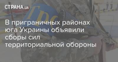 В приграничных районах юга Украины объявили сборы сил территориальной обороны - strana.ua