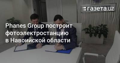 Phanes Group построит фотоэлектростанцию в Навоийской области - gazeta.uz - Узбекистан - Эмираты - Навоийской обл.