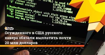 Осужденного вСША русского хакера обязали выплатить почти 20 млн долларов - ridus.ru