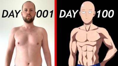 Блогер - Блогер 100 дней выполнял тренировку героя аниме "Ванпанчмен", которая изменила его тело - 24tv.ua