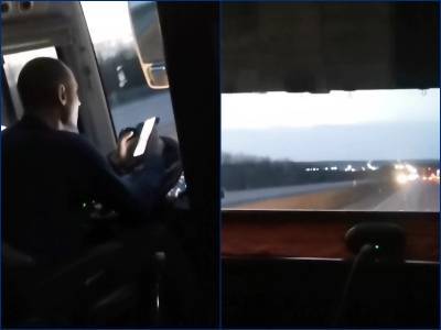 Водитель автобуса Волгодонск – Москва серфил в телефоне, выскакивая на встречку на скорости 122 км/ч - bloknot.ru - Москва - Ростовская обл. - Волгодонск