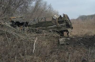 Под Донецком подорвался военный грузовик, погиб боец ВСУ - real-vin.com - Горловка - Донецк