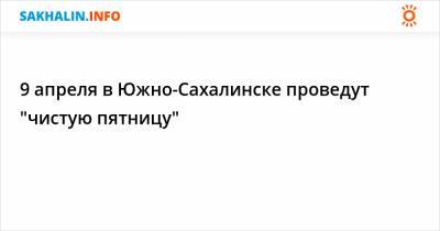 Сергей Надсадин - 9 апреля в Южно-Сахалинске проведут "чистую пятницу" - sakhalin.info - Южно-Сахалинск