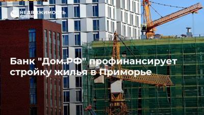 Банк "Дом.РФ" профинансирует стройку жилья в Приморье - realty.ria.ru - Москва - Приморье край - Владивосток - Строительство