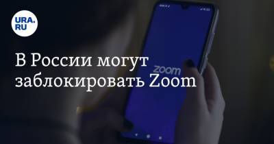 Александр Башкин - В России могут заблокировать Zoom - ura.news