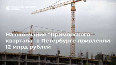 На окончание "Приморского квартала" в Петербурге привлекли 12 млрд рублей - realty.ria.ru - Москва - Санкт-Петербург