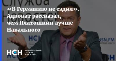 Алексей Навальный - Николай Платошкин - «В Германию не ездил». Адвокат рассказал, чем Платошкин лучше Навального - nsn.fm