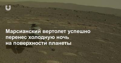 Марсианский вертолет успешно перенес холодную ночь на поверхности планеты - news.tut.by