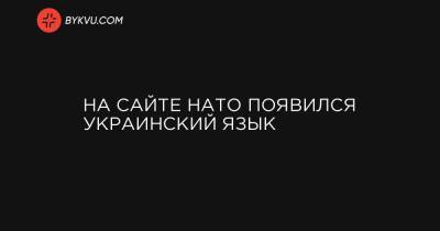 Владимир Зеленский - Йенс Столтенберг - На сайте НАТО появился украинский язык - bykvu.com