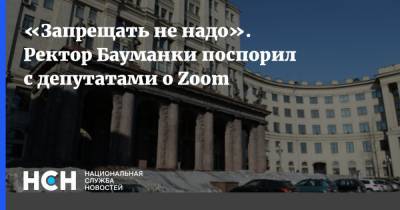 Ректор Бауманки поспорил с депутатами о Zoom - nsn.fm