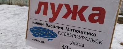 В Североуральске появилась лужа имени мэра - runews24.ru - Североуральск