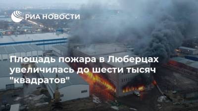 Площадь пожара в Люберцах увеличилась до шести тысяч "квадратов" - ria.ru - Москва - Россия