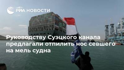 Усама Рабиа - Руководству Суэцкого канала предлагали отпилить нос севшего на мель судна - ria.ru