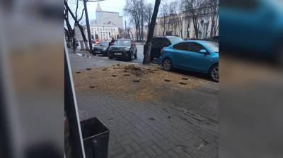 В центре Воронежа взорвался тротуар: появилось фото - vestivrn.ru - Воронеж