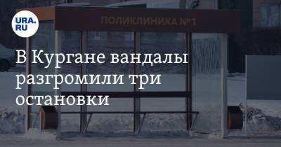 В Кургане вандалы разгромили три остановки - ura.news - Курган