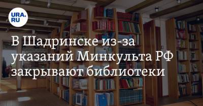 В Шадринске из-за указаний Минкульта РФ закрывают библиотеки - ura.news - Курганская обл. - Шадринск