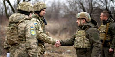 Владимир Зеленский - «Чтобы поддержать боевой дух»: Зеленский отправился в зону ООС - nv.ua - Донбасс