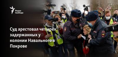 Алексей Навальный - Суд арестовал четырёх задержанных у колонии Навального в Покрове - svoboda.org - Владимирская обл.