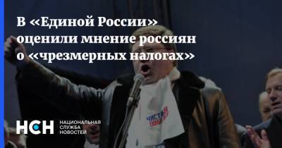 Андрей Исаев - В «Единой России» оценили мнение россиян о «чрезмерных налогах» - nsn.fm