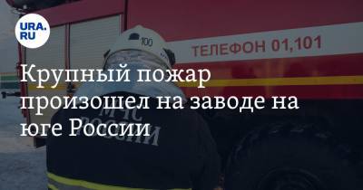 Крупный пожар произошел на заводе на юге России. Видео - ura.news - Екатеринбург - Волгоград - Волгоградская обл.