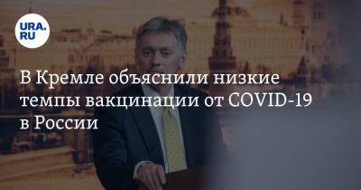 Дмитрий Песков - В Кремле объяснили низкие темпы вакцинации от COVID-19 в России - ura.news